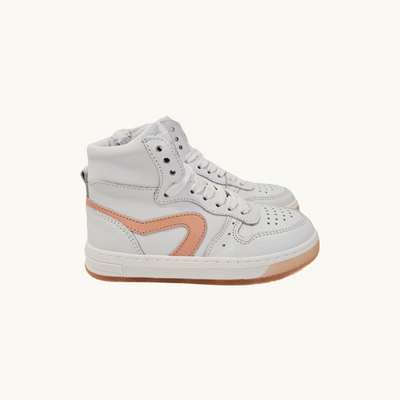 HIP SHOE STYLE - High Sneaker With White/Coral Sole - Le CirQue Kidsconceptstore 