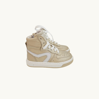 PINOCCHIO - High Sneaker with Platinum(Gold)/White - Le CirQue Kidsconceptstore 