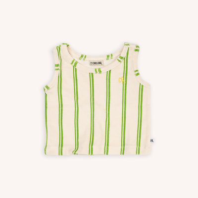 CARLIJNQ - Loose Fit Tanktop Stripes Green - Le CirQue Kidsconceptstore 