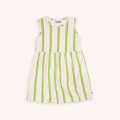 CARLIJNQ - Sportif Sleeveless Dress Stripes Green - Le CirQue Kidsconceptstore 