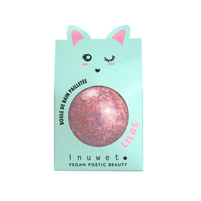 INUWET - Glitter Fizzer Bath Bomb "Strawberry" - Le CirQue Kidsconceptstore 