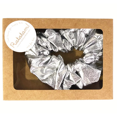 RATATAM - Elastic Metallic Scrunchie Silver - Le CirQue Kidsconceptstore 