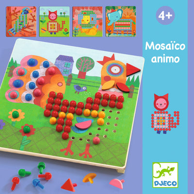 DJECO - Educatief Solo Spel "Mosaïco Animo" (Hout) 4+ - Le CirQue Kidsconceptstore 