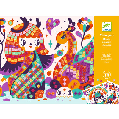 DJECO - Mosaics Glitter Stickeren "Kokeshi" 5+ - Le CirQue Kidsconceptstore 