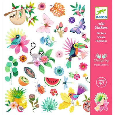 DJECO - 160 stickers "Paradise" (2x80stuks) 4+ - Le CirQue Kidsconceptstore 