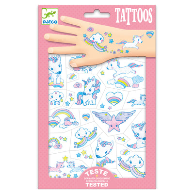 DJECO - 50+ Set Tattoos "Unicorns" (Glitter) 3+ - Le CirQue Kidsconceptstore 