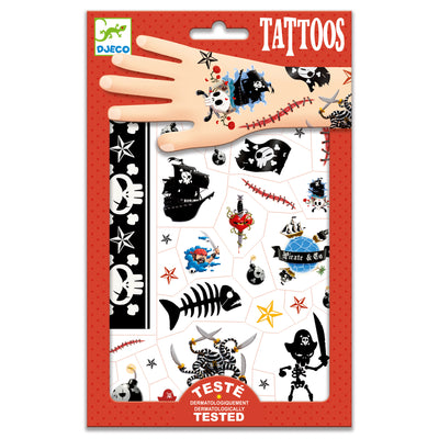 DJECO - 50+ Set Tattoos "Pirates" 3+ - Le CirQue Kidsconceptstore 