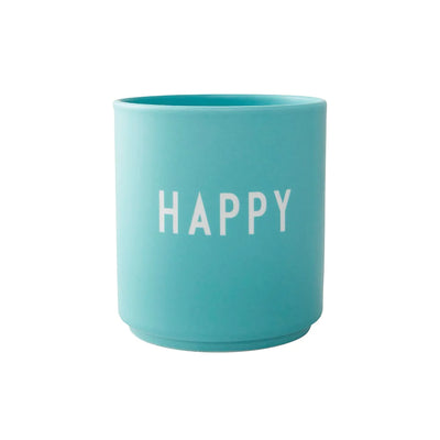 DESIGN LETTERS - Favourite Cups "Happy" Aqua - Le CirQue Kidsconceptstore 