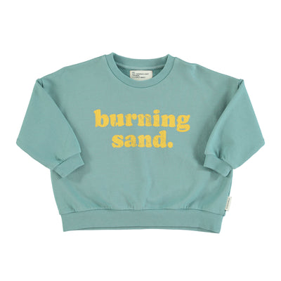 PIUPIUCHICK - Sweat Shirt Green "Burning Sand" Print - Le CirQue Kidsconceptstore 