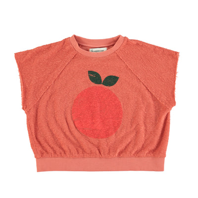 PIUPIUCHICK - Sleevless Shirt Terracotta "Apple" - Le CirQue Kidsconceptstore 