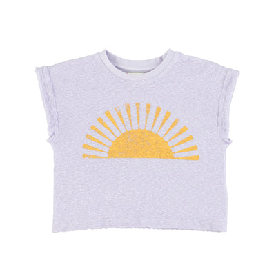 PIUPIUCHICK - T-Shirt Lavender "Burning Sand" Print - Le CirQue Kidsconceptstore 