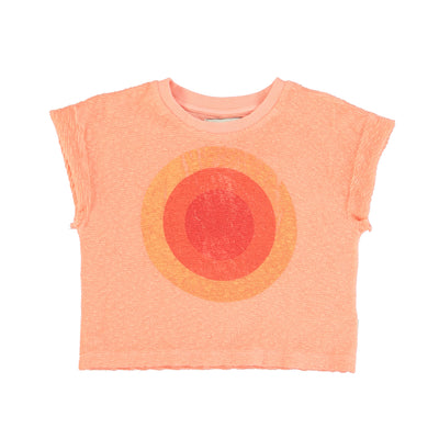 PIUPIUCHICK - T-Shirt Coral "La Playa" Print - Le CirQue Kidsconceptstore 