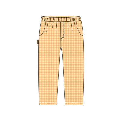 HEBE - Yellow check Print Pants - Le CirQue Kidsconceptstore 