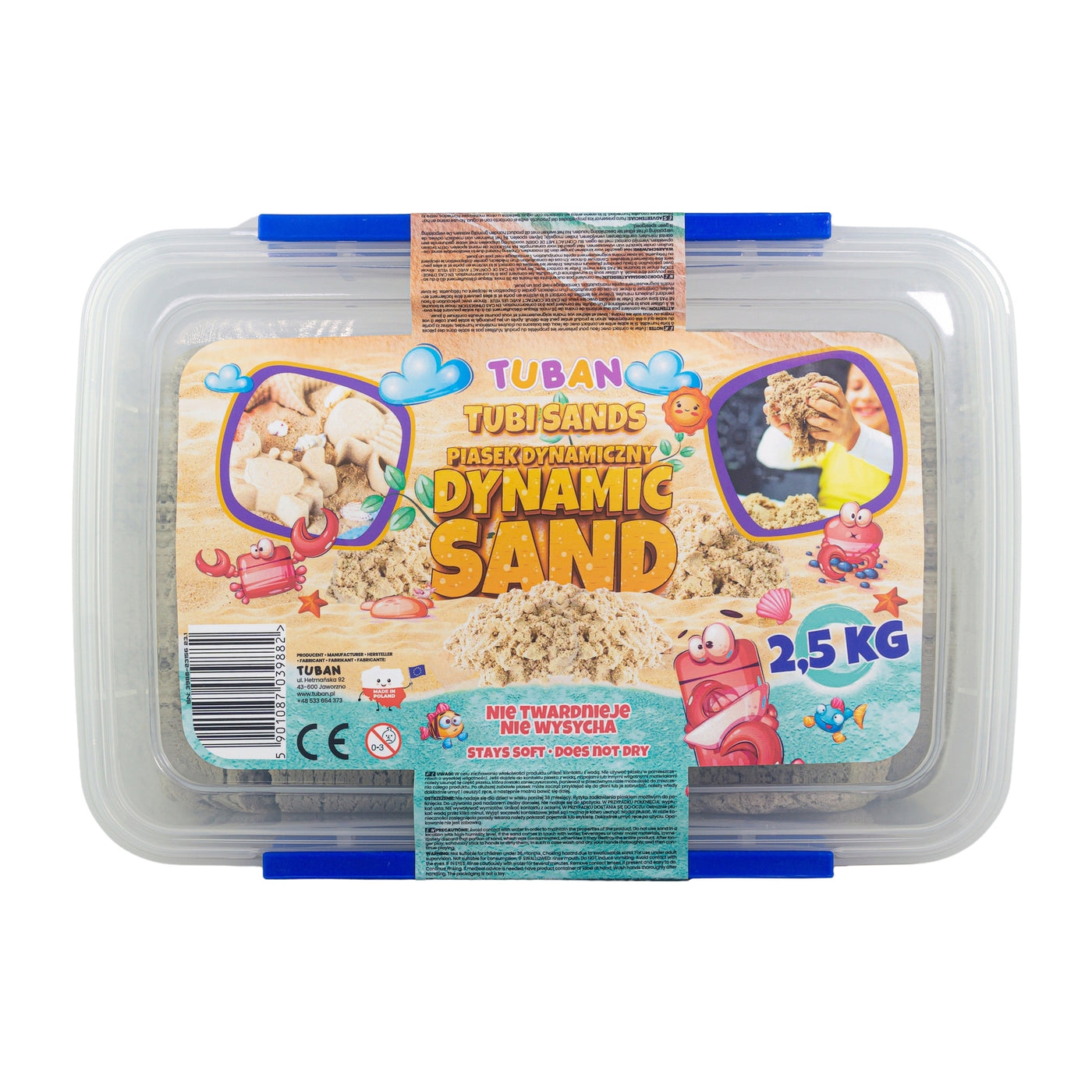 TUBAN - Dynamic Kinetic Sand (1kg/2.5kg/5kg) 3+ - Le CirQue Kidsconceptstore 