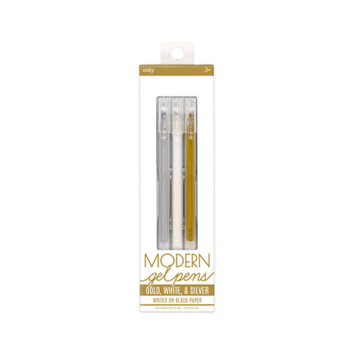 OOLY - Modern Gel Pens (Gold/Silver/White) - Le CirQue Kidsconceptstore 
