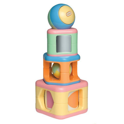 TOLO - Baby Activiteitenspeelgoed Stapeltoren Pastel (4-delig) 6m+ - Le CirQue Kidsconceptstore 