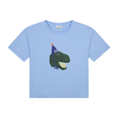 DAILY BRAT - Daffy Dino T-shirt Serenity Blue - Le CirQue Kidsconceptstore 