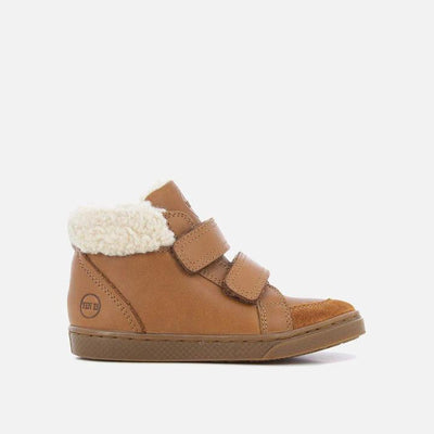 10IS - High Chip Munk Camel with Fur Sneaker - Le CirQue Kidsconceptstore 