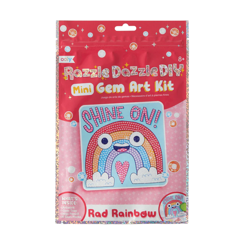 OOLY - Razzle Dazzle Mini Gem Art Kit "Rainbow" - Le CirQue Kidsconceptstore 