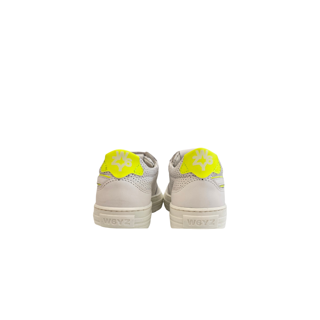 W6YZ - Calf Perf. White/Yellow Fluo - Le CirQue Kidsconceptstore 