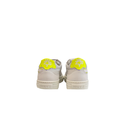 W6YZ - Calf Perf. White/Yellow Fluo - Le CirQue Kidsconceptstore 