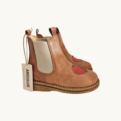 ANGULUS - Enkellaarsjes - Chelsea Boot with Heart - Le CirQue Kidsconceptstore 