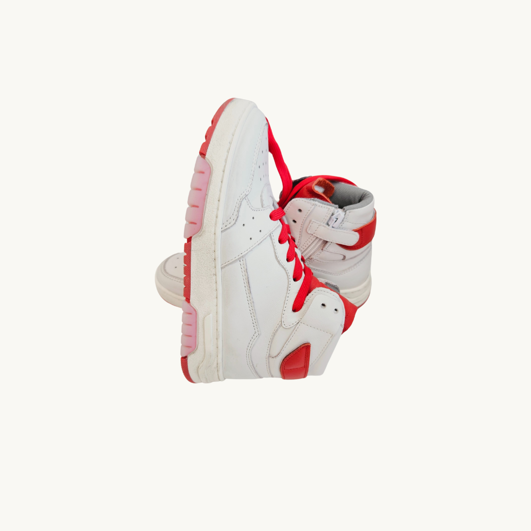 HIP SHOE STYLE - High Sneaker with White/Red - Le CirQue Kidsconceptstore 