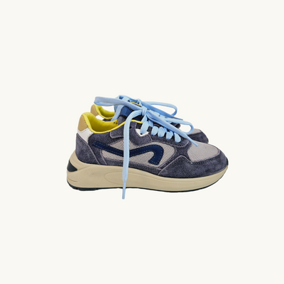 HIP SHOE STYLE - Low Sneakers with Jeans/Light Blue/Yellow - Le CirQue Kidsconceptstore 