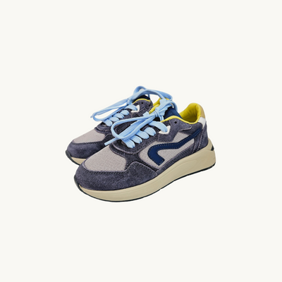 HIP SHOE STYLE - Low Sneakers with Jeans/Light Blue/Yellow - Le CirQue Kidsconceptstore 