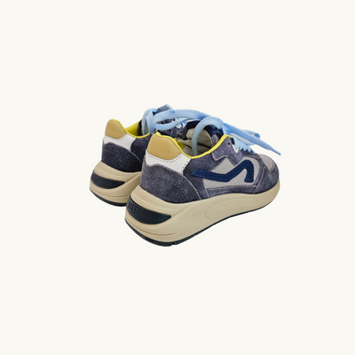 HIP SHOE STYLE - Low Sneakers with Jeans/Light Blue/Yellow - Le CirQue Kidsconceptstore 
