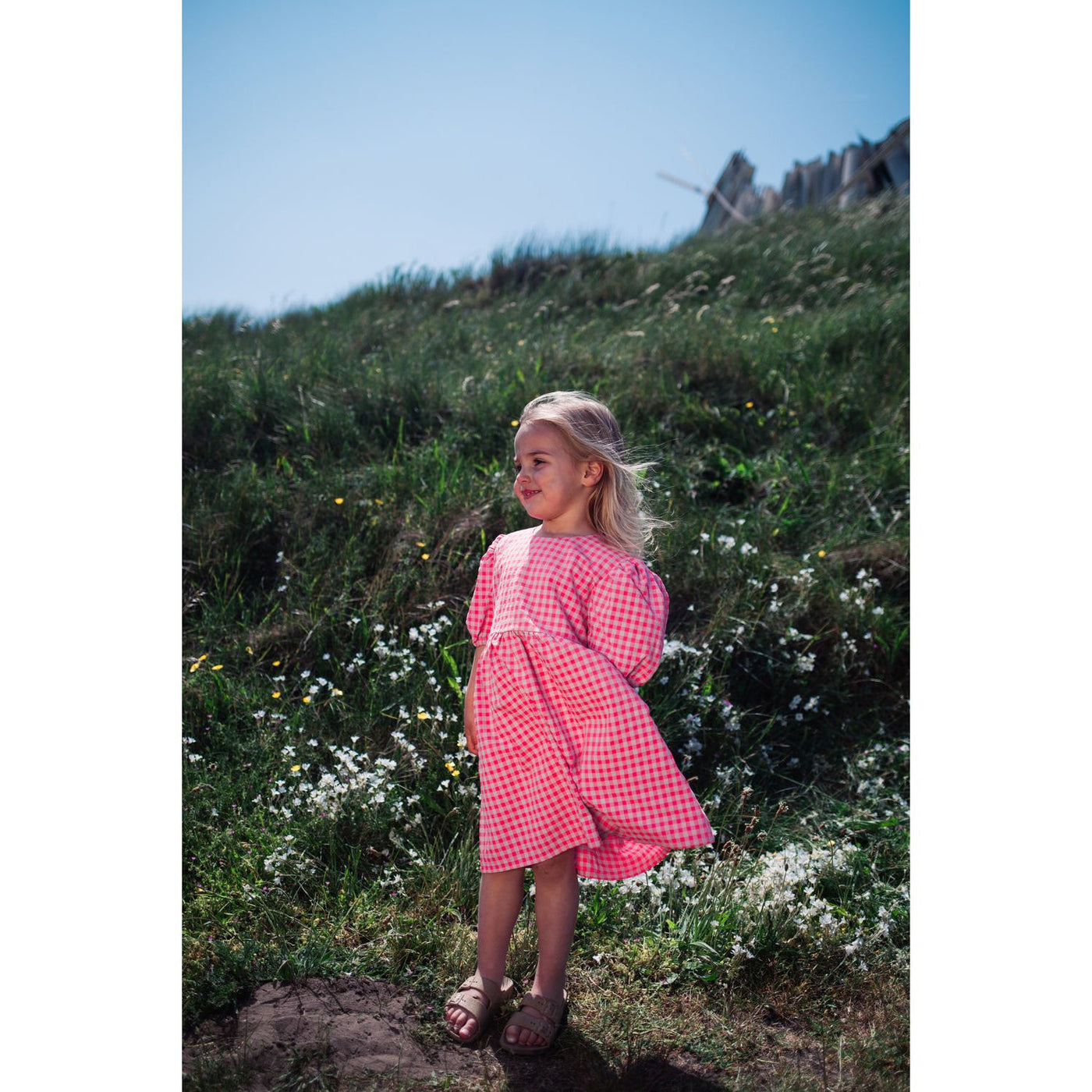 DAILY BRAT - Sassy Checked Dress Cuddly Pink - Le CirQue Kidsconceptstore 