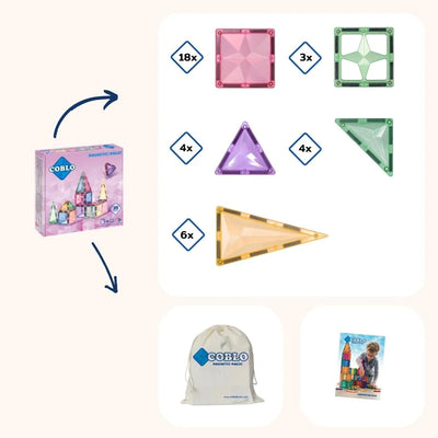 COBLO - Magnetische stenen Pastel (35 stuks) 3+ - Le CirQue Kidsconceptstore 