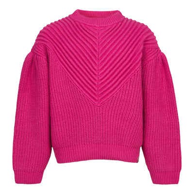 BLUE REBEL - Knit Sweater Georgette Rasberry Rose - Le CirQue Kidsconceptstore 