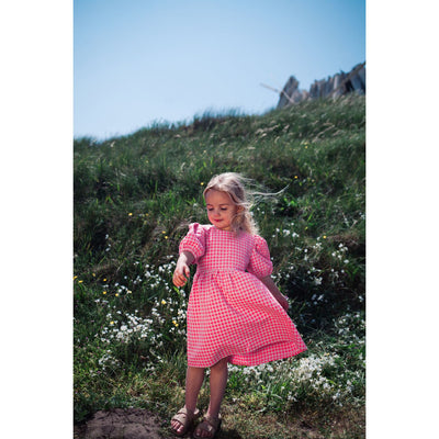 DAILY BRAT - Sassy Checked Dress Cuddly Pink - Le CirQue Kidsconceptstore 