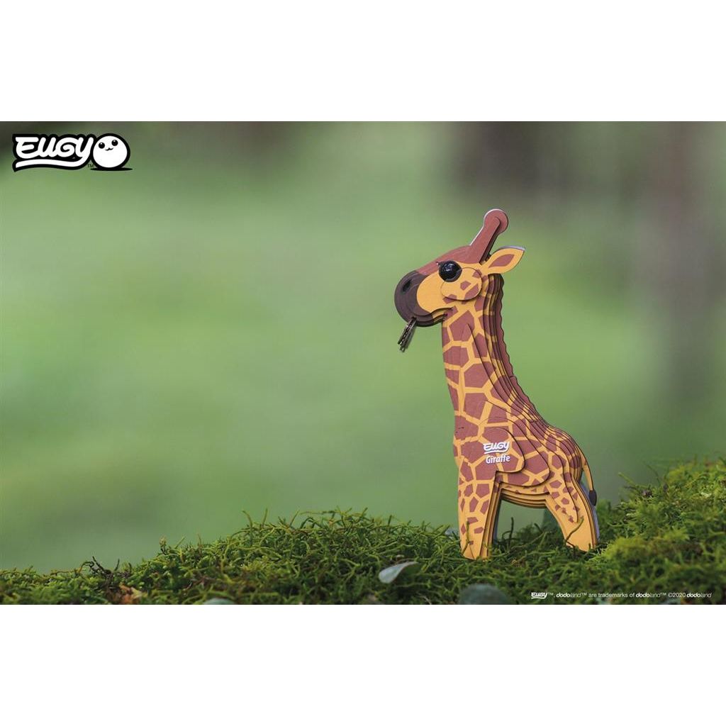 EUGY - 3D Paper Puzzel DIY Giraf (1 stuk) 6+ - Le CirQue Kidsconceptstore 