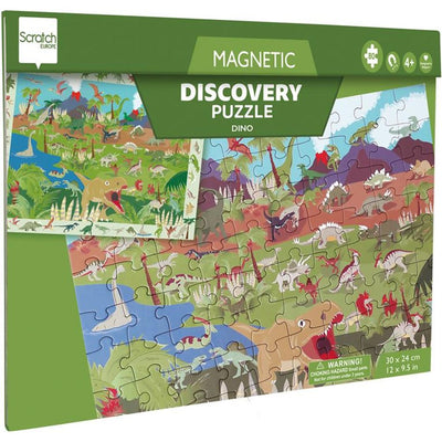 SCRATCH - Magnetische Puzzel - Discovery Dino (80 stukjes) 4+ - Le CirQue Kidsconceptstore 