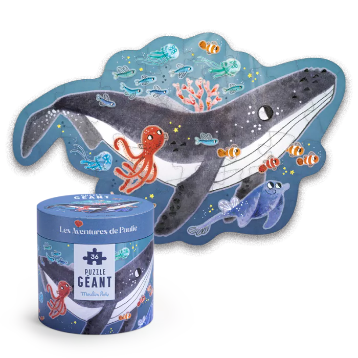 MOULIN ROTY - Puzzel "La Balaine" (36stuks) 4+ - Le CirQue Kidsconceptstore 