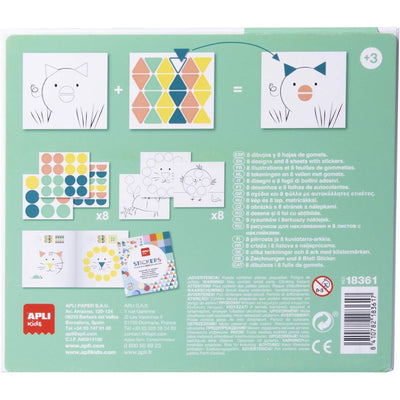 APLI - Eerste Mozaik Stickerdoos 3+ - Le CirQue Kidsconceptstore 