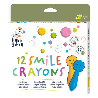 HAKU YOKA - Waskrijtjes Lachend Gezichtje (12stuks) 3+ - Le CirQue Kidsconceptstore 