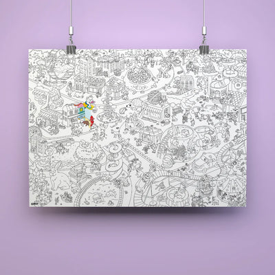 OMY - Kleurposter Animal City (70cm x 100 cm) 6+ - Le CirQue Kidsconceptstore 