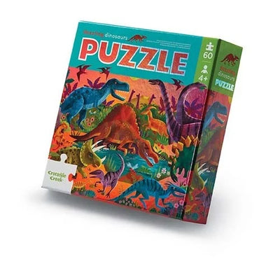 CROCODILE CREEK - Dazzeling Dino's/Foil Puzzel (40 stuks) 4+ - Le CirQue Kidsconceptstore 