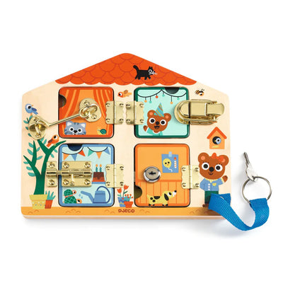 DJECO - Motorisch Educatief Solo Spel "Cabanalock" 3+ - Le CirQue Kidsconceptstore 