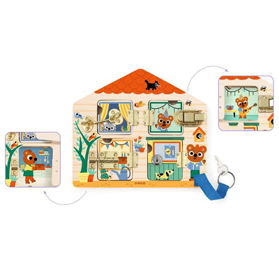 DJECO - Motorisch Educatief Solo Spel "Cabanalock" 3+ - Le CirQue Kidsconceptstore 