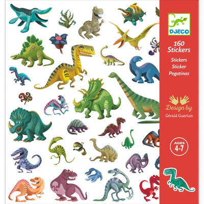 DJECO - 160 stickers "Dinosaurs" (2x80stuks) 4+ - Le CirQue Kidsconceptstore 