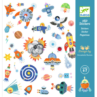 DJECO - 160 stickers "Interstellar" (2x80stuks) 4+ - Le CirQue Kidsconceptstore 