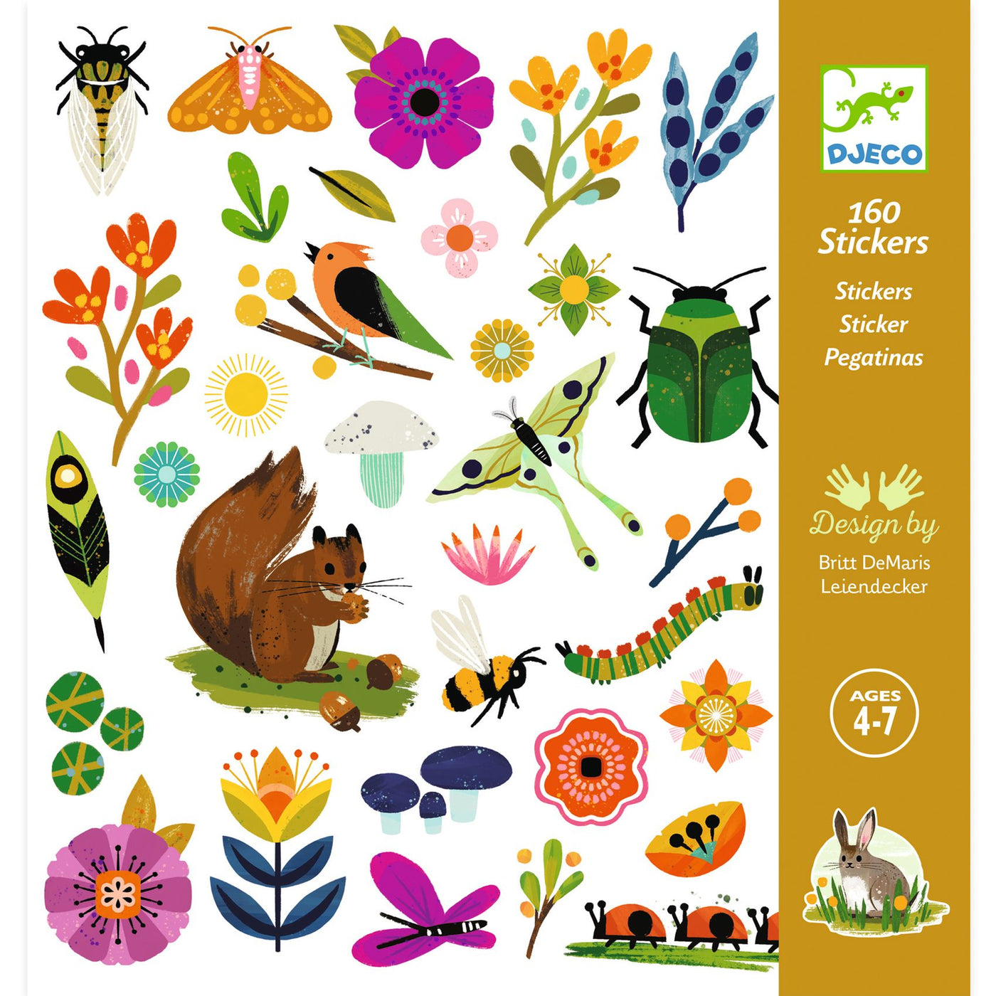 DJECO - 160 stickers "Garden" (2x80stuks) 4+ - Le CirQue Kidsconceptstore 