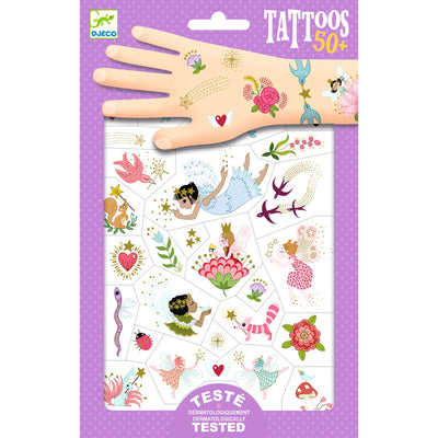 DJECO - 50+ Set Tattoos "Fairy" (Gold) 3+ - Le CirQue Kidsconceptstore 