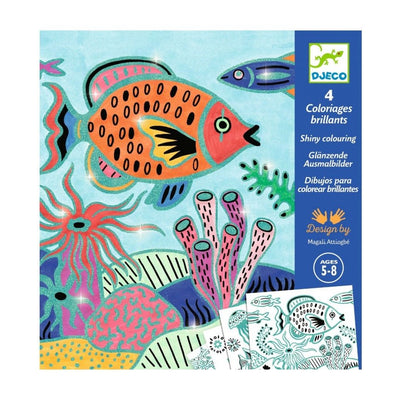 DJECO - Kleurplaten "Under the Sea" met Metallic 5+ - Le CirQue Kidsconceptstore 