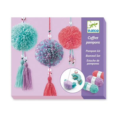 DJECO - Knutseldoos "Pompom hangers " +8 - Le CirQue Kidsconceptstore 