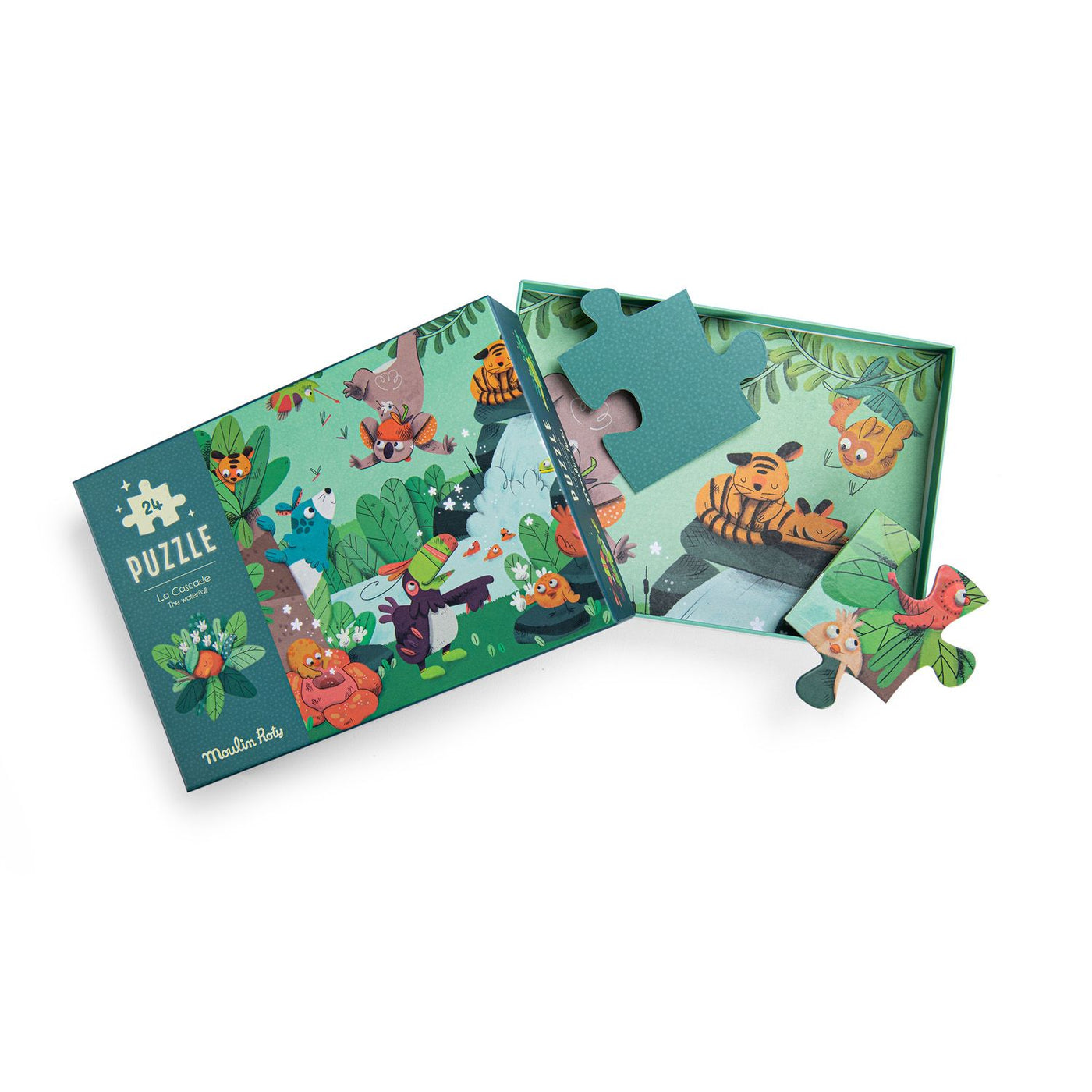 MOULIN ROTY - Lichtgevende Puzzel "Dans la Jungle" (24 stuks) 3+ - Le CirQue Kidsconceptstore 